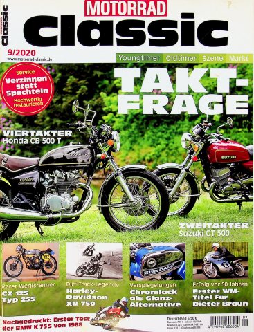 Deckblatt Motorrad Classic (09/2020)